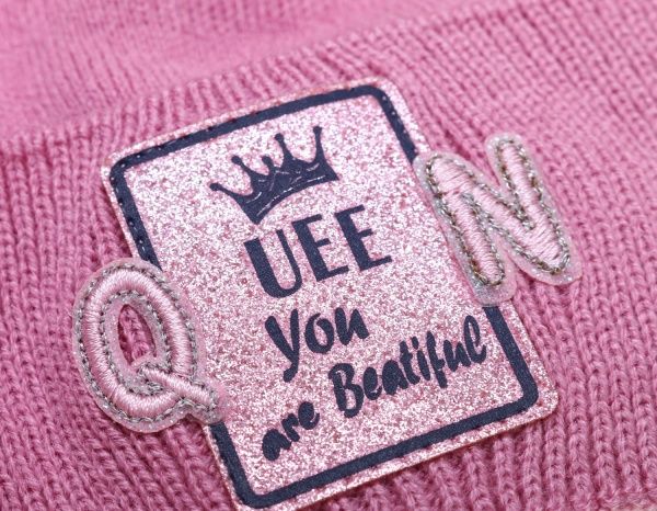 Шапочка дитяча для дівчинки Kraft+ 149м р.52-54 пильна троянда 