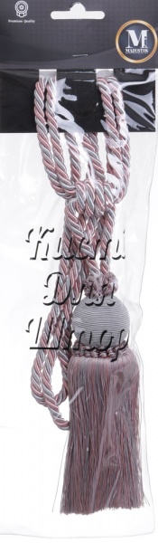 Подхват для штор 2018-51-K-122 розовый/серый Majestic