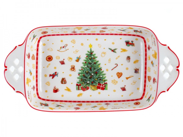 Блюдо з ручками Christmas Delight 985-111 Lefard 