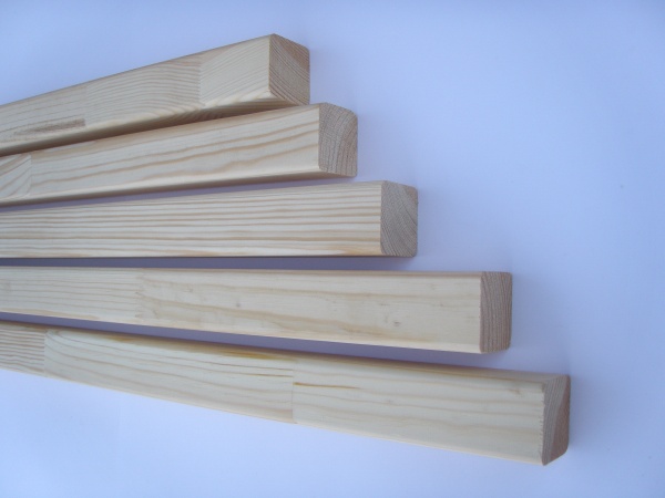 Брус лавочный срощенная конструкция 40х40х3000 мм сосна декоративный