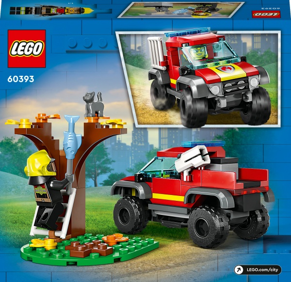 Конструктор LEGO City Спасательный пожарный внедорожник 60393