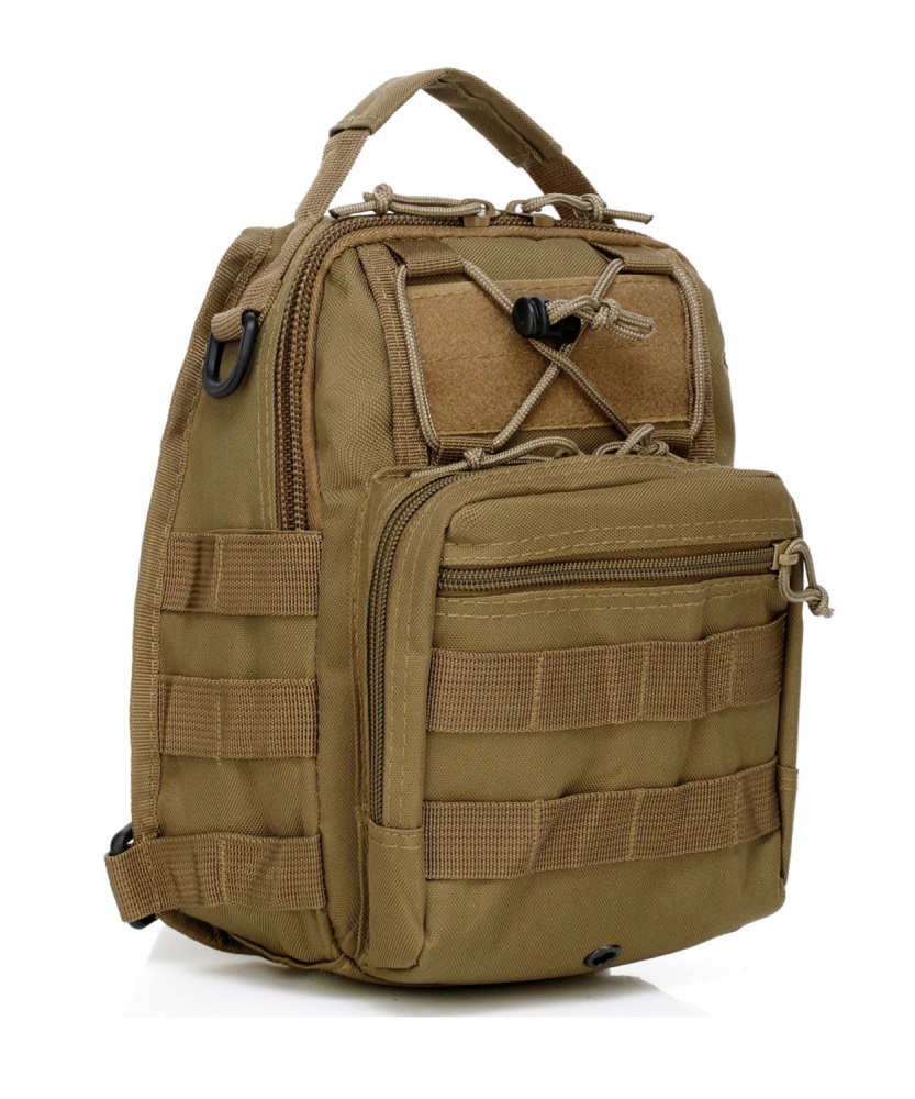 Сумка-рюкзак 1991 ТМ нагрудная тактическая OXFORD 7л TAN