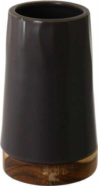 Ваза керамическая серая Sevilla 22х13,5х13,5 см