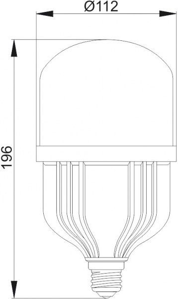 Лампа світлодіодна IEK HP 30 Вт T100 матова E27 220 В 4000 К 