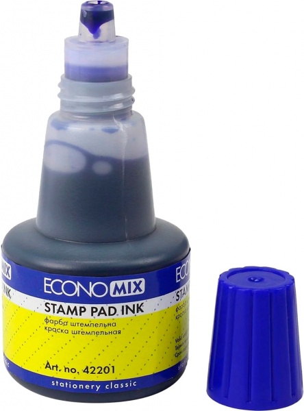 Краска штемпельная E42201-02 30 мл в ассортименте Economix