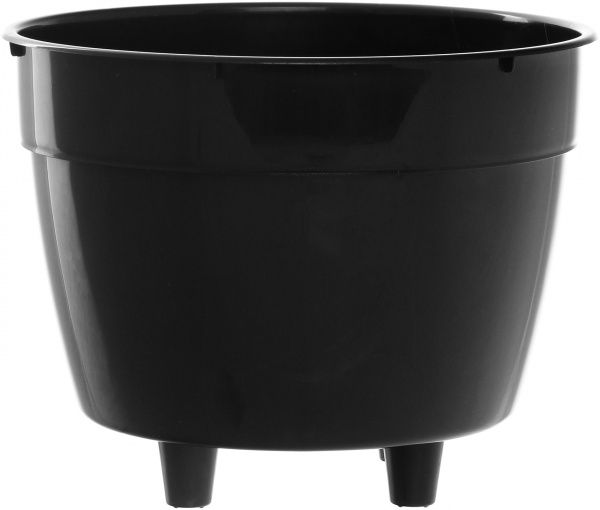 Горшок пластиковый Santino Асти круглый 12л белый/черный (AS5 ALB-NGR) 