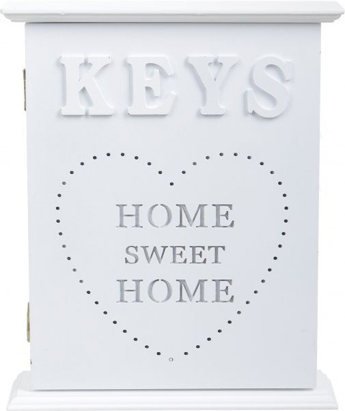 Ключница Sweet Home белая 20х6х24 см