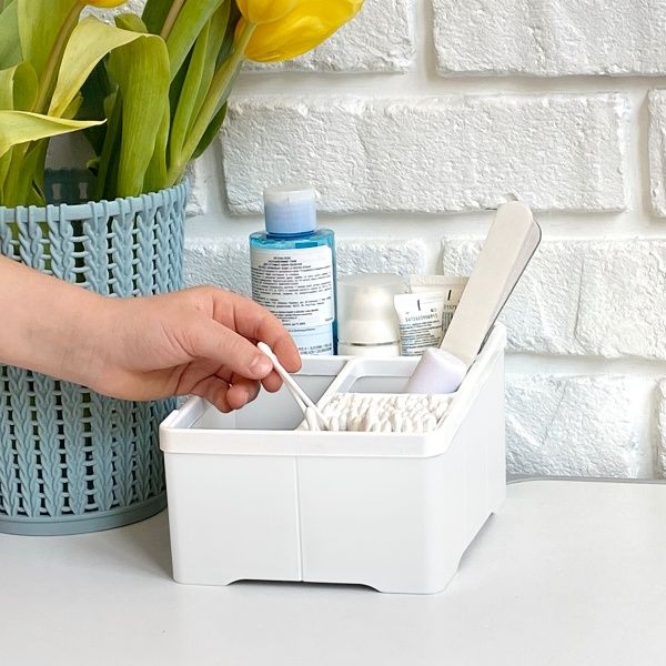 Органайзер поліпропіленовий MVM FH-18 WHITE 97x140x170 мм