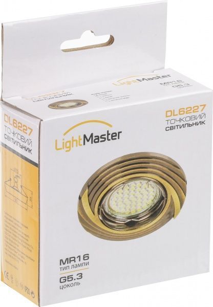 Светильник точечный LightMaster GU5.3 белый DL6227 бiлий 