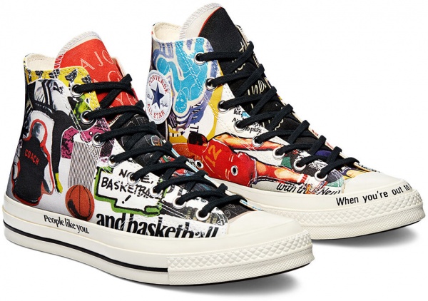 Кеды Converse CHUCK 70 HI 170680C р.US 10,5 разноцветный