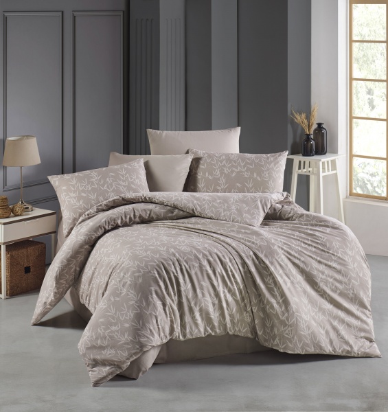 Комплект постельного белья Bamboo 2 ранфорс 144 TC бежевый 