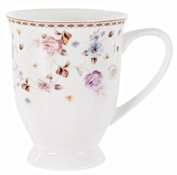 Чашка Цветы 340 мл Lefard