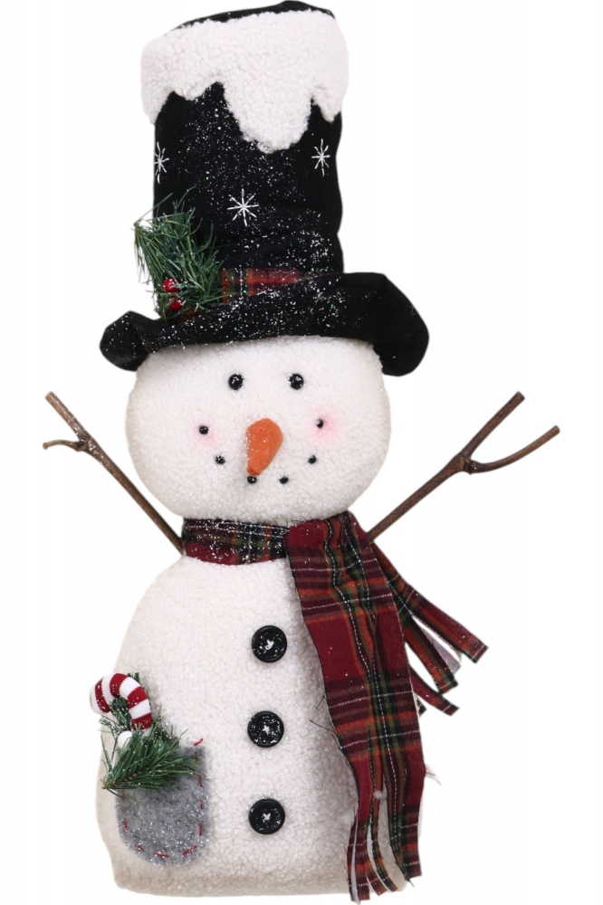Декорация новогодняя Снежок пряничный что стоит в ассортименте AH241548AB 37 см