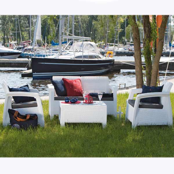 Комплект меблів Curver Corfu 204294 білий