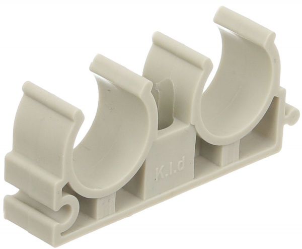 Клипса Сантехмонтаж двойная 20 мм