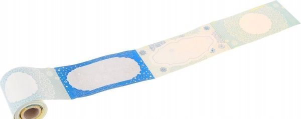 Наклейки в ленте Снежинки 24 шт. 9,5x4,5 см 203584333 Heyda