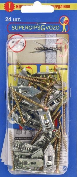 Супергипсгвоздь уп. 24 шт