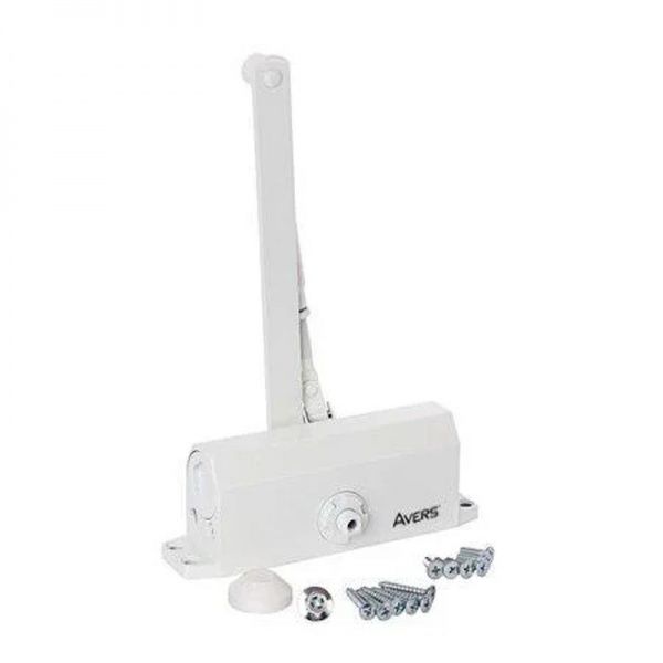 Доводчик дверний Avers DC-65-W білий 65 кг