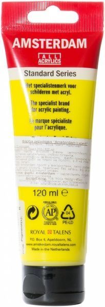 Фарба акрилова № 272 Прозорий жовтий середній 120 мл Amsterdam Standart Royal Talens