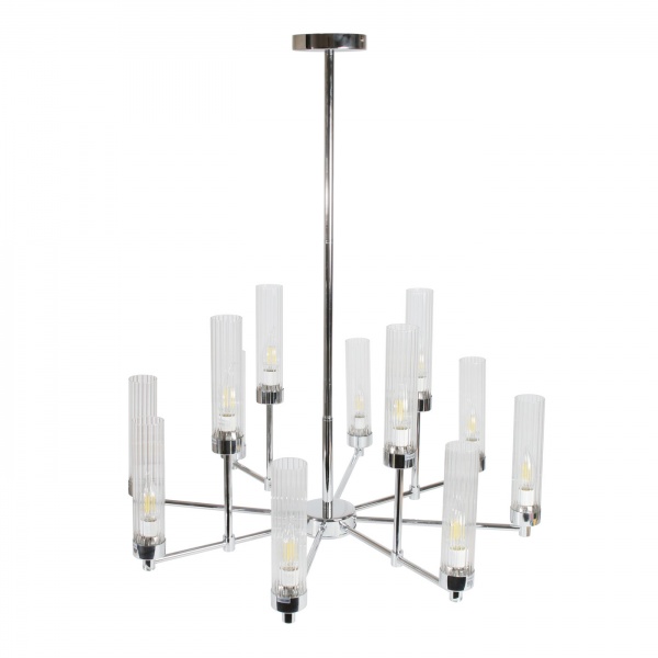 Люстра підвісна Светкомплект Limma L 700-12 12x40 Вт E14 хром/прозорий 