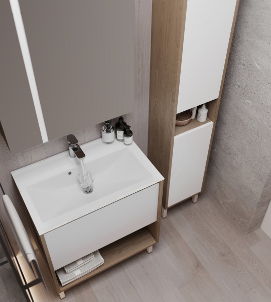 Тумба на ножках Сансервіс Джерси 60 с умывальником Элит 60