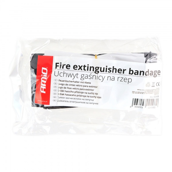 Тримач для вогнегасника на липучцi AMiO FEH-1 (02498) чорний