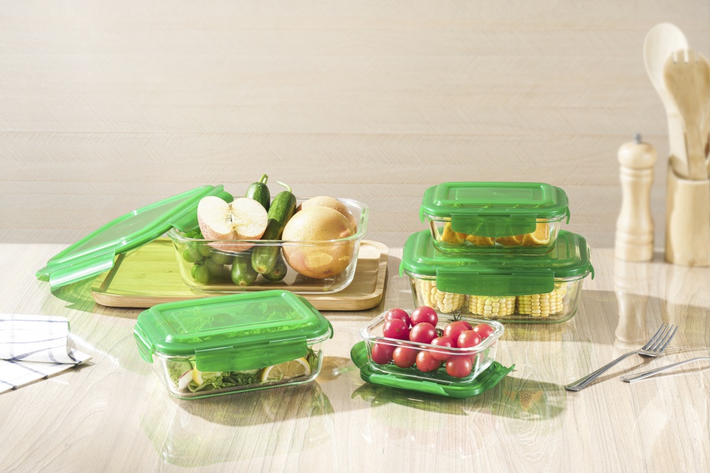 Контейнер для хранения Flamberg Original Rectangular Green 600 мл