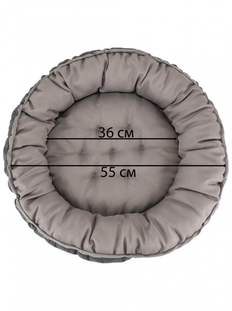 Лежак FX home НЕО сірий 56х56х10 см