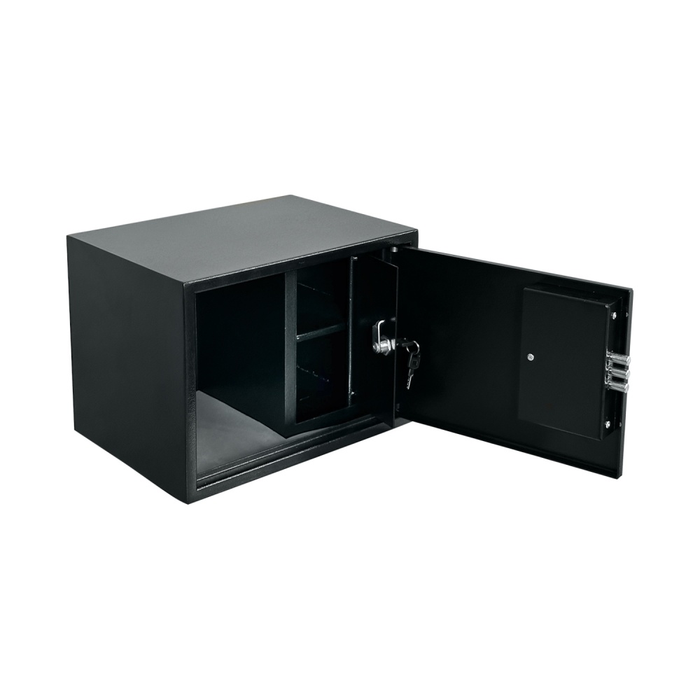 Сейф мебельный Metalzavod SP-250V пистолетный с вертикальным кассовым отделением черный