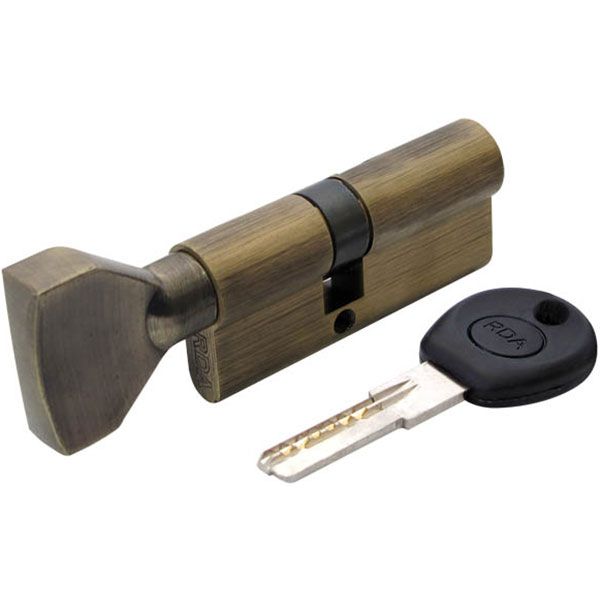 Цилиндр для дверей RDA 35/35 70 мм античная латунь