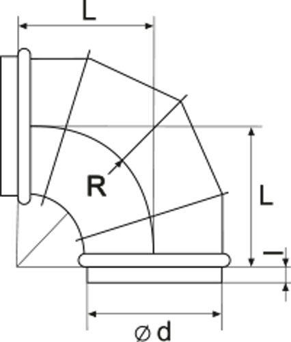 Отводы Вентс Спировент 90-150