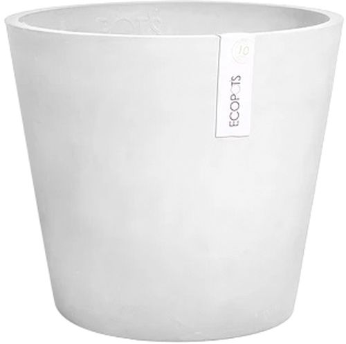 Кашпо EcoPots Амстердам круглый 12,8л светло-серый 