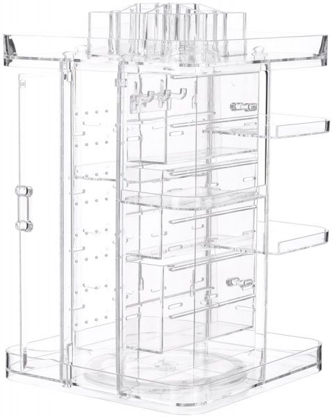 Органайзер настольный Huge 27x24.1x37 см прозрачный Qiaofeng SF-1802