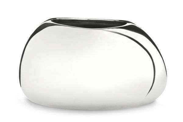 Кашпо керамическое Scheurich Mirror Silver 22