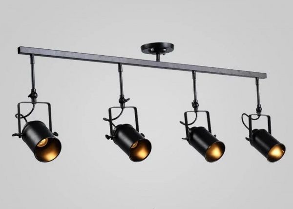 Спот Геотон Арт-4 4x60 Вт E27 чорний 48841