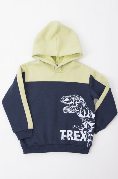 Свитшот для мальчика Mevis 4456 р.110 синий/салатовый 