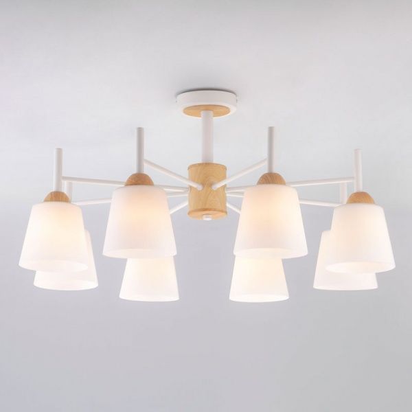 Люстра потолочная Strotskis Fresco 8x60 Вт E27 белый 70085/8 