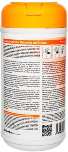 Салфетки чистящие ColorWay для LCD и TFT 100 шт (CW-1071/CW-1071) 