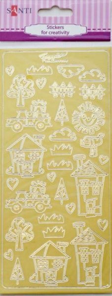 Стикеры для творчества дом милый дом 