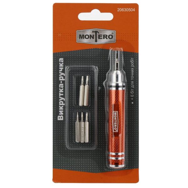 Отвертка со сменными насадками Montero × XD-8918