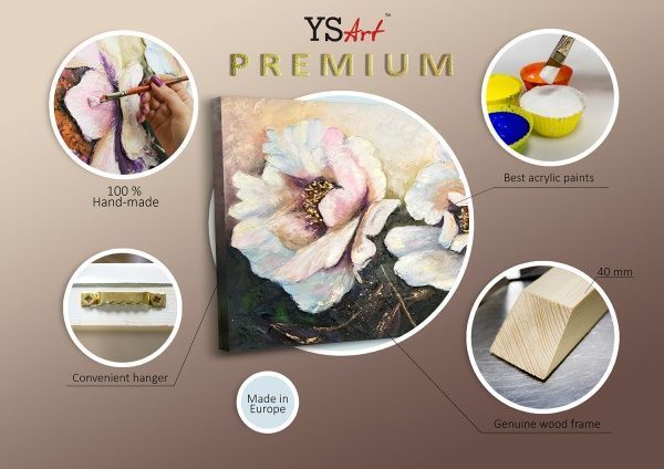 Картина Пионы 70x140 см Юрис Проф Арт 