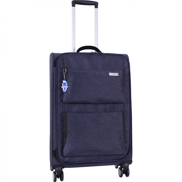 Чемодан Bagland М 70 л темно-синий (3716924) 