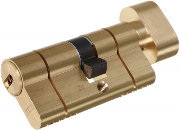 Цилиндр Abus KD6PS 35x30 ключ-вороток 65 мм матовая латунь