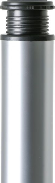 Мебельная ножка DC d60x710 мм матовий хром з кріпленням 