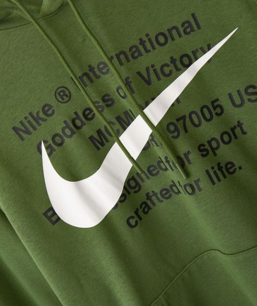 Джемпер Nike M NSW SWOOSH HOODIE PO FT CJ4863-326 р. M зелений