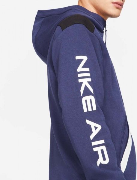Джемпер Nike M NSW AIR FZ FLC HOODIE DA0235-410 р. XL синій
