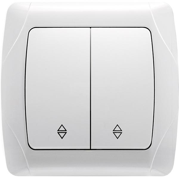 Вимикач прохідний Viko Carmen 25.07.0030 білий