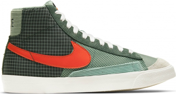 Кроссовки Nike Blazer Mid '77 Patch DD1162-300 р.US 9 зеленый