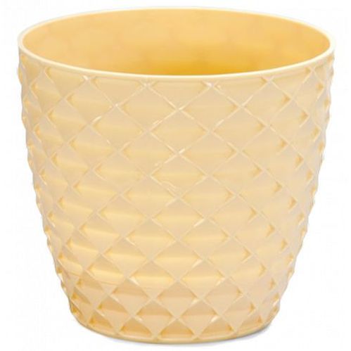 Горшок Serinova KAPADOKYA №4 круглый 5 л светло-желтый (KAP4-PudraSari 11387) 