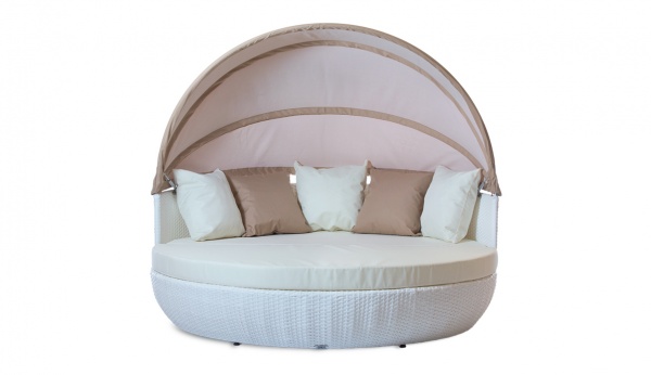 Кровать-лаунж TERICO Бонэир белый 167,5x167,5 см 